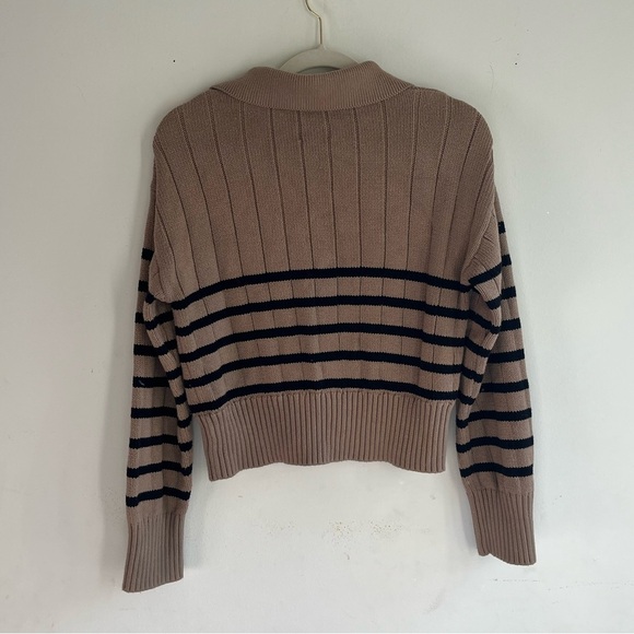 PISTOLA Arlo Pullover in Tan Noir Stripe Size XS - Picture 6 of 7